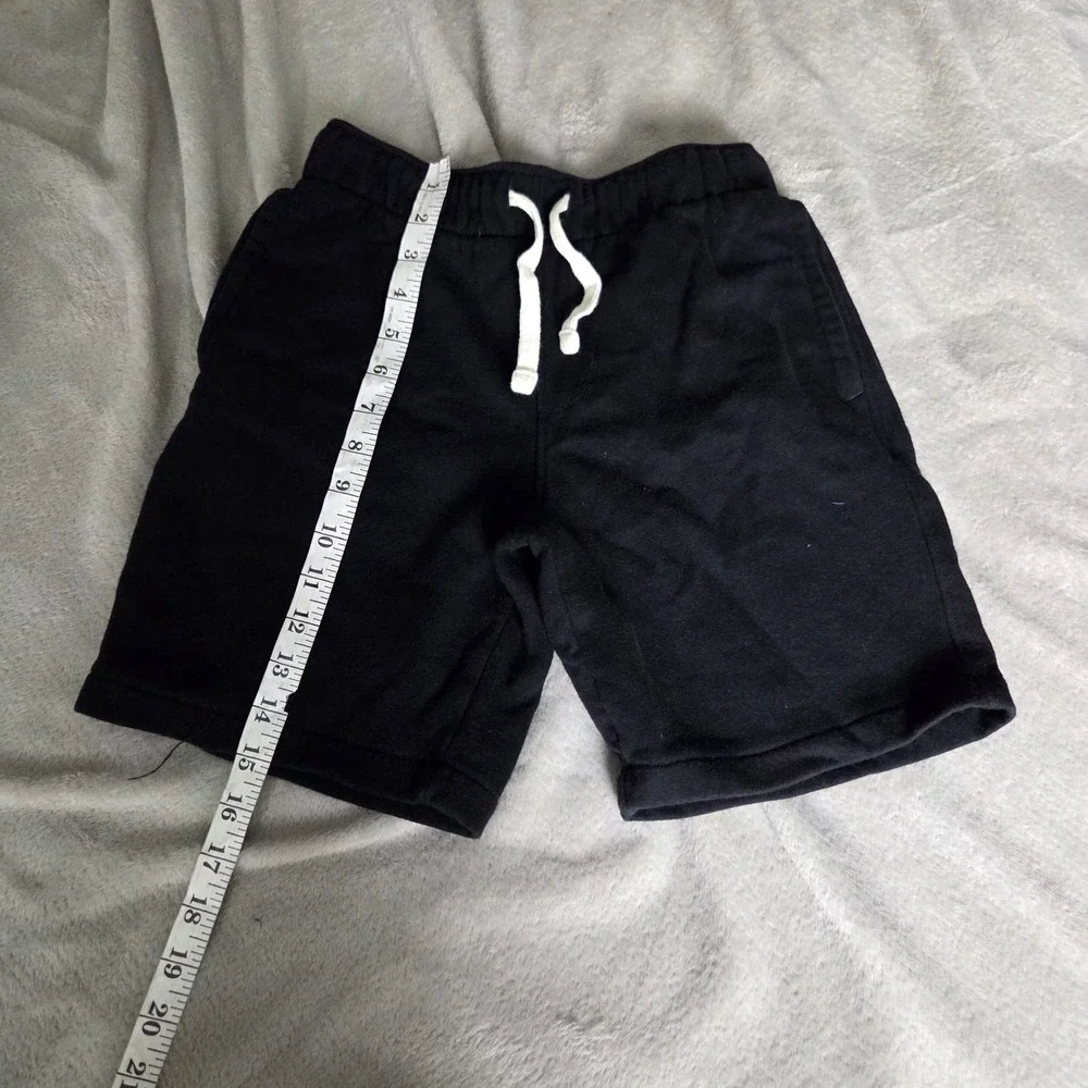 Old Navy Boys Size Large Drawstring Pull-on Fleece Shorts Black